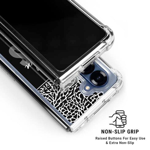 NBA Brooklyn Nets Elephant Print Galaxy Z Fold6 Clear Case