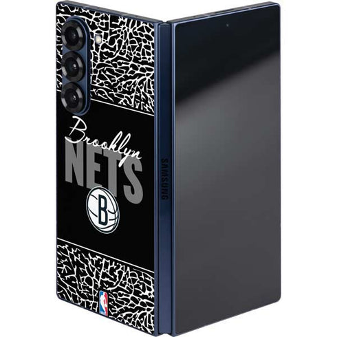 NBA Brooklyn Nets Elephant Print Galaxy Z Fold6 Skin
