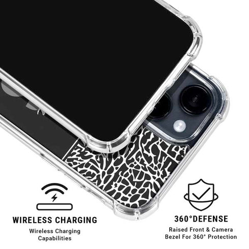 NBA Brooklyn Nets Elephant Print iPhone 15 Clear Case