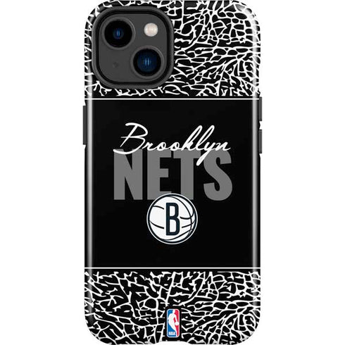 NBA Brooklyn Nets Elephant Print iPhone 15 Impact Case