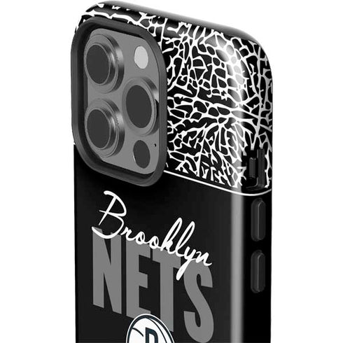 NBA Brooklyn Nets Elephant Print iPhone 15 Pro Impact Case