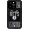 NBA Brooklyn Nets Elephant Print iPhone 15 Pro Waterproof Case
