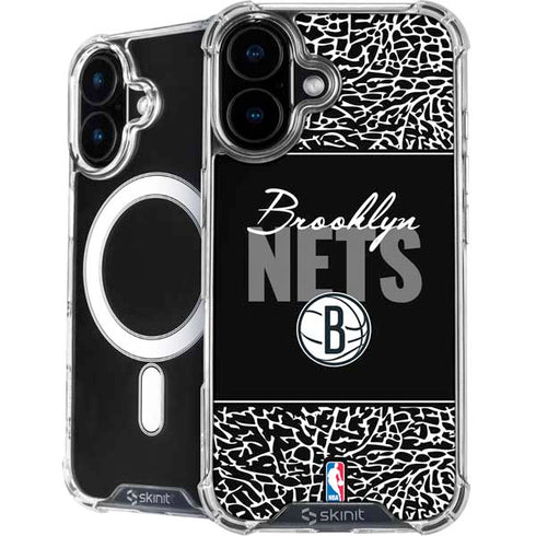 NBA Brooklyn Nets Elephant Print iPhone 16 MagSafe Case
