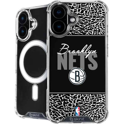 NBA Brooklyn Nets Elephant Print iPhone 16 Plus MagSafe Case