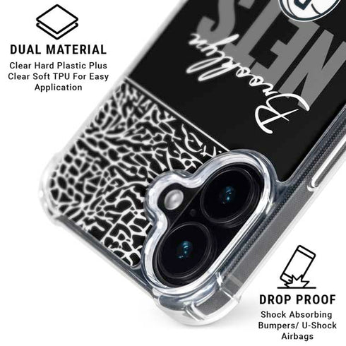 NBA Brooklyn Nets Elephant Print iPhone 16 Plus MagSafe Case