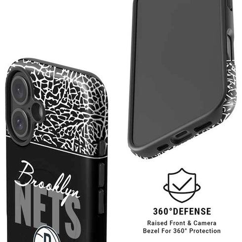 NBA Brooklyn Nets Elephant Print iPhone 16 Plus Magsafe Impact Case