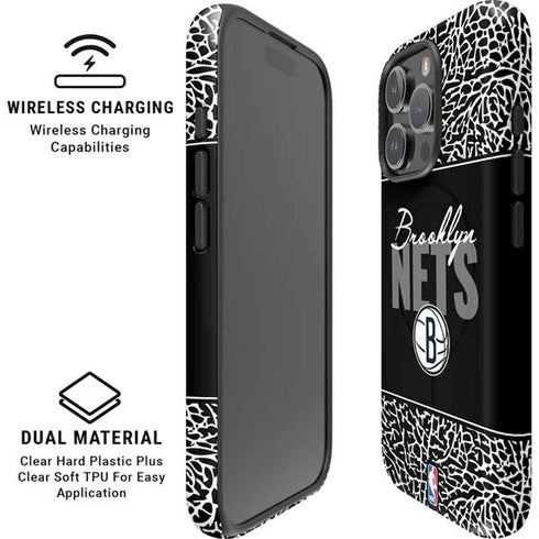 NBA Brooklyn Nets Elephant Print iPhone 16 Pro Magsafe Impact Case