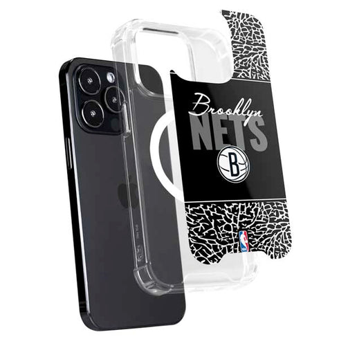 NBA Brooklyn Nets Elephant Print iPhone 16 Pro Max MagSafe Case