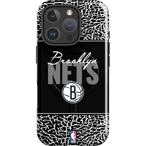 NBA Brooklyn Nets Elephant Print iPhone 16 Pro Max Magsafe Impact Case