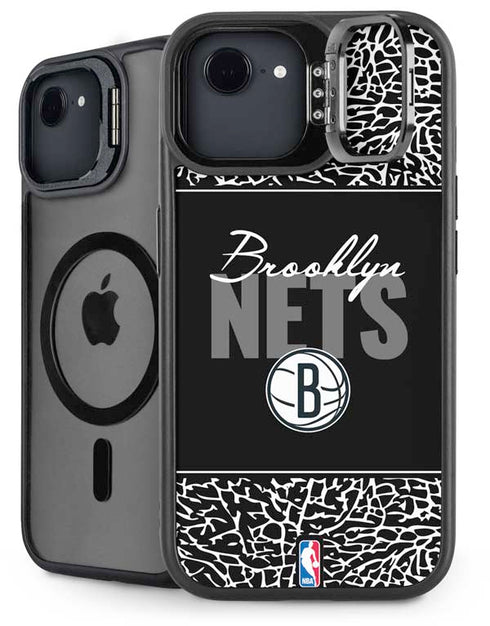 NBA Brooklyn Nets Elephant Print iPhone 16e Kickstand Case