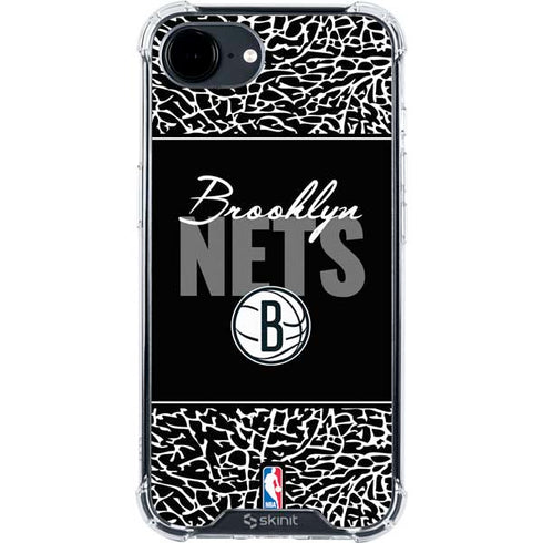 NBA Brooklyn Nets Elephant Print iPhone 16e Clear Case