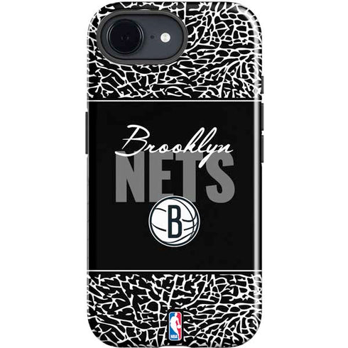 NBA Brooklyn Nets Elephant Print iPhone 16e Impact Case