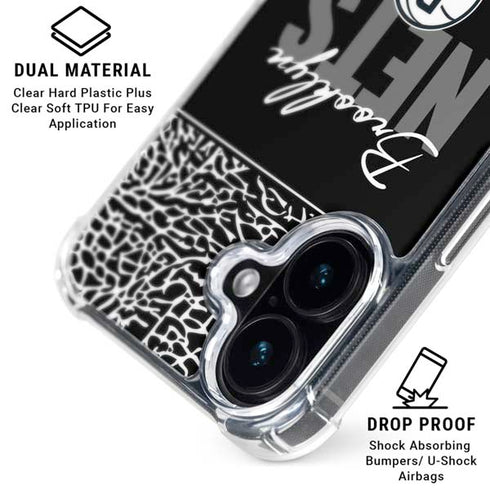 NBA Brooklyn Nets Elephant Print iPhone 17 Clear Case