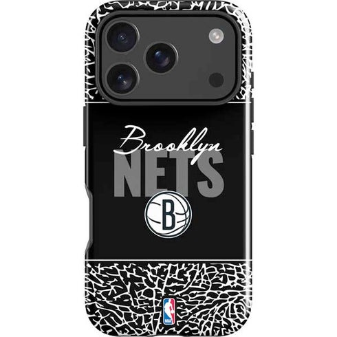 NBA Brooklyn Nets Elephant Print iPhone 18 Pro Impact Case