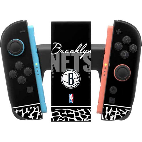 NBA Brooklyn Nets Elephant Print Nintendo Switch 2 (2025) Joy-Con Controller Skin