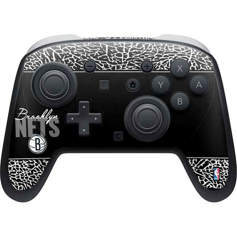 NBA Brooklyn Nets Elephant Print Nintendo Switch 2 (2025) Pro Controller Skin