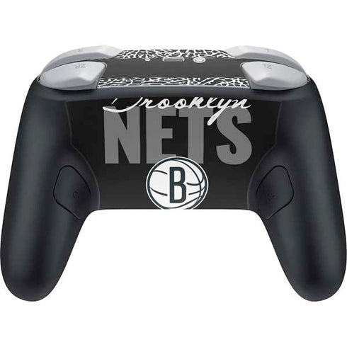 NBA Brooklyn Nets Elephant Print Nintendo Switch 2 (2025) Pro Controller Skin