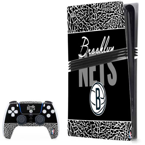 NBA Brooklyn Nets Elephant Print PS5 Pro Bundle Skin