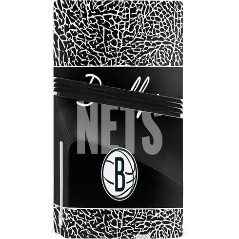 NBA Brooklyn Nets Elephant Print PS5 Pro Disk Bundle Skin