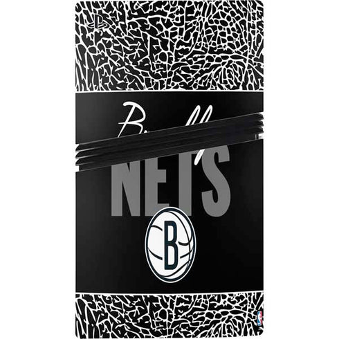 NBA Brooklyn Nets Elephant Print PS5 Pro Disk Console Skin