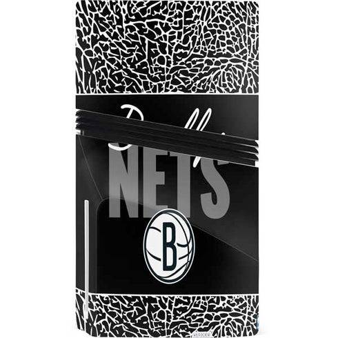 NBA Brooklyn Nets Elephant Print PS5 Pro Disk Console Skin