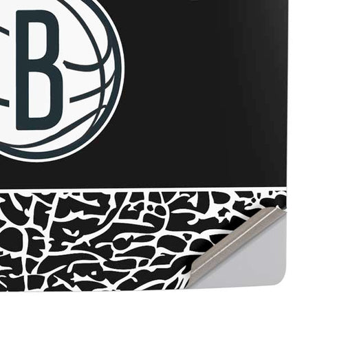 NBA Brooklyn Nets Elephant Print PS5 Pro Disk Console Skin
