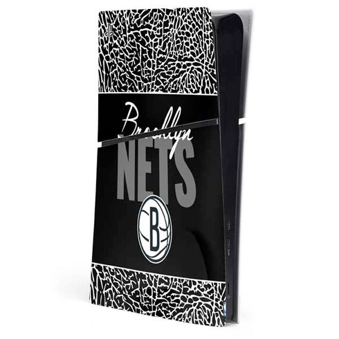 NBA Brooklyn Nets Elephant Print PS5 Slim Digital Edition Console Skin
