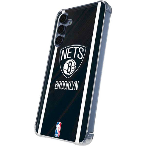 NBA Brooklyn Nets Jersey Galaxy A35 5G Clear Case