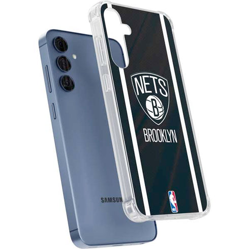 NBA Brooklyn Nets Jersey Galaxy A35 5G Clear Case