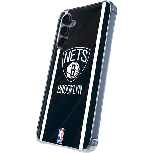 NBA Brooklyn Nets Jersey Galaxy A55 5G Clear Case