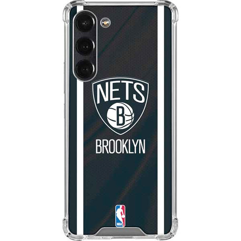 NBA Brooklyn Nets Jersey Galaxy S24 FE Clear Case