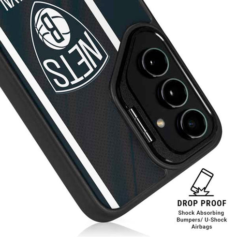 NBA Brooklyn Nets Jersey Galaxy S25 Plus Kickstand Case