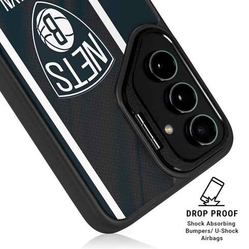 NBA Brooklyn Nets Jersey Galaxy S25 Ultra Kickstand Case