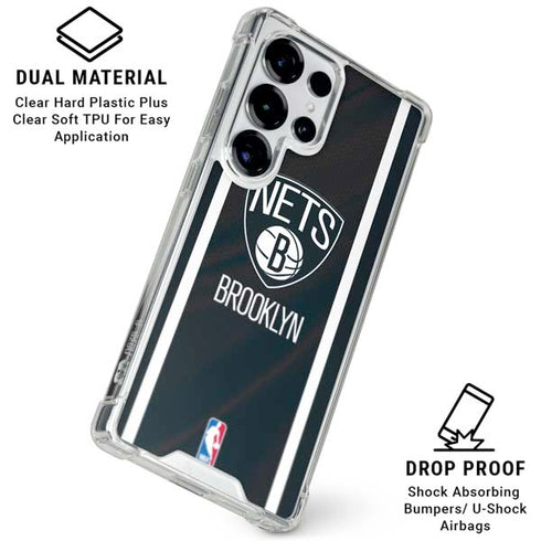 NBA Brooklyn Nets Jersey Galaxy S25 Ultra Clear Case