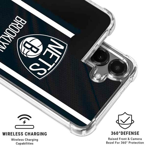 NBA Brooklyn Nets Jersey Galaxy S26 Clear Case