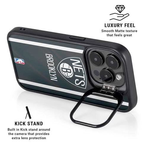 NBA Brooklyn Nets Jersey iPhone 13 Pro Max Kickstand Case