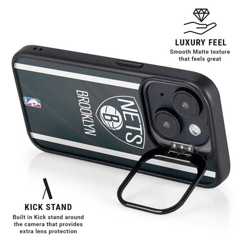 NBA Brooklyn Nets Jersey iPhone 14 Plus Kickstand Case