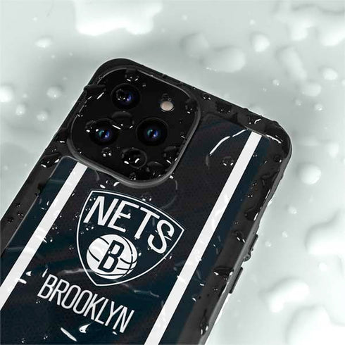NBA Brooklyn Nets Jersey iPhone 15 Pro Waterproof Case