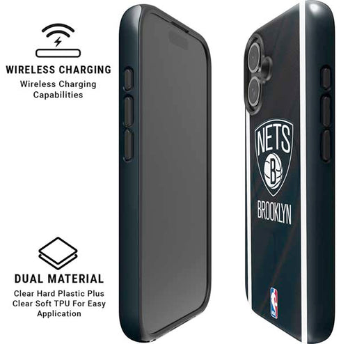 NBA Brooklyn Nets Jersey iPhone 16 Magsafe Impact Case