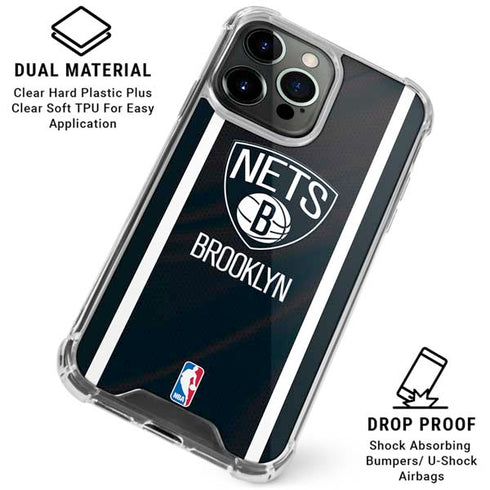 NBA Brooklyn Nets Jersey iPhone 16 Pro Max Clear Case