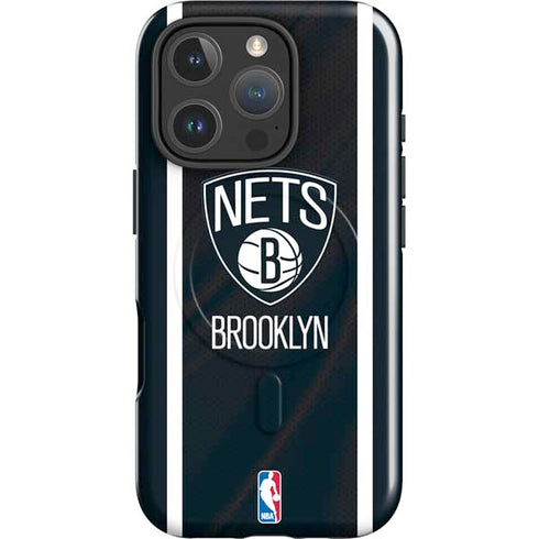 NBA Brooklyn Nets Jersey iPhone 16 Pro Max Magsafe Impact Case