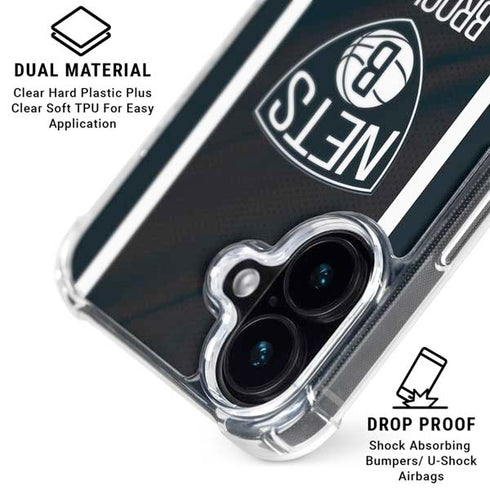 NBA Brooklyn Nets Jersey iPhone 17 Clear Case