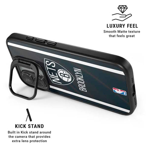 NBA Brooklyn Nets Jersey iPhone 17 Kickstand Case