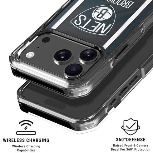 NBA Brooklyn Nets Jersey iPhone 17 Pro Max Clear Case