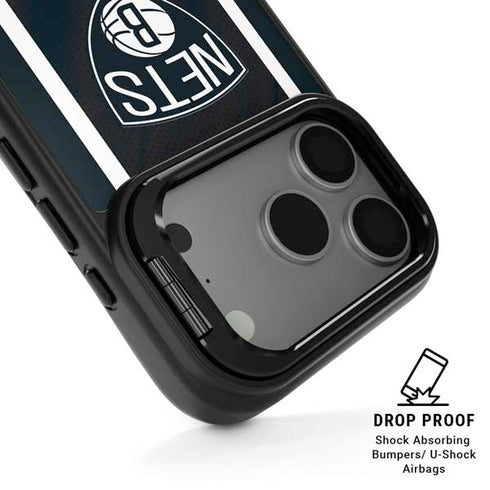 NBA Brooklyn Nets Jersey iPhone 17 Pro Max Kickstand Case
