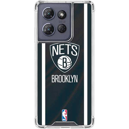 NBA Brooklyn Nets Jersey Moto G 5G (2025) Clear Case