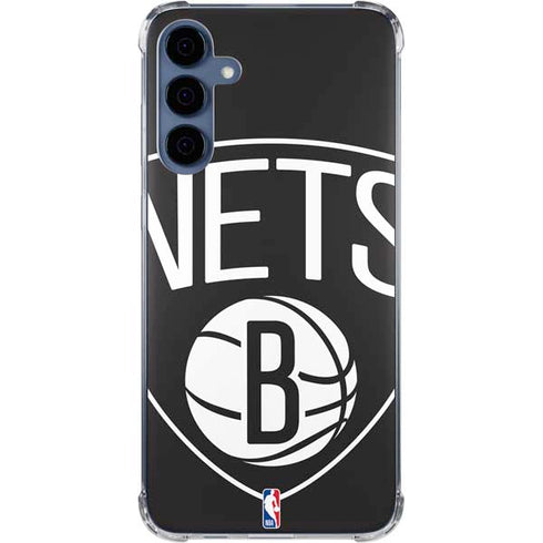 NBA Brooklyn Nets Large Logo Galaxy A35 5G Clear Case