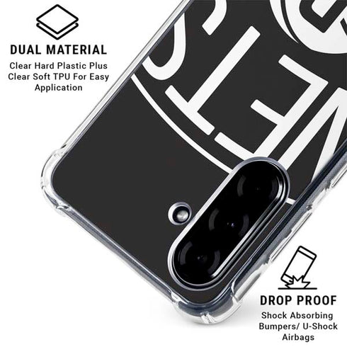 NBA Brooklyn Nets Large Logo Galaxy A36 5G Clear Case