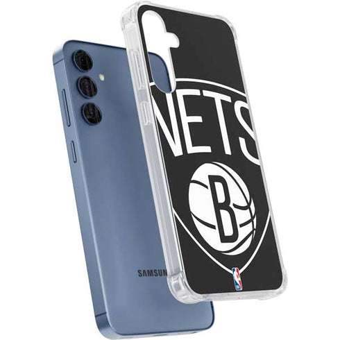 NBA Brooklyn Nets Large Logo Galaxy A55 5G Clear Case