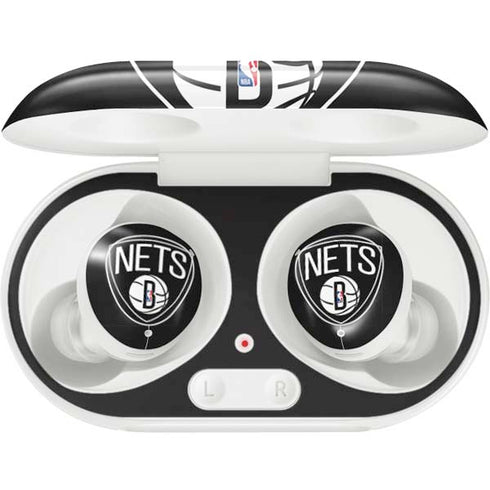 NBA Brooklyn Nets Large Logo Galaxy Buds Plus Skin